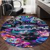 Personalized C-Cheshire cat Round Chair Office Rug - Perfect for Mat, Office Chair & More - Ideal Gift for Birthdays and Holidays