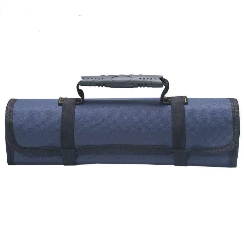 22 Pockets Oxford Canvas Tool Roll Bag Waterproof Folding Wrench Storage Pouch Portable Hand Tools Organizer