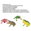 4pcs High Simulation Toad Model Bright Color Toad Toy Set Tricky Squeeze Toad Toys for Children