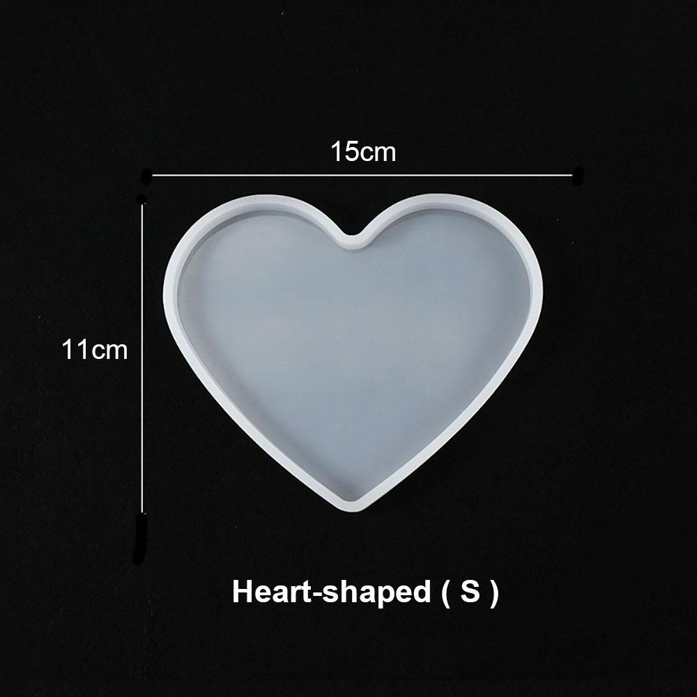 Silicone for DIY Coaster Resin Epoxy Mold Cup Mat Tray Tea Coaster Resin Molds Silicone Wine Glass Coasters Clay Plate Mould