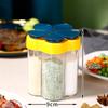 5-in-1 Seasoning Jar Airtight Travel Spice Container Clear Easy Cleaning Portable Convenient Seasoning Container Camping Gadget