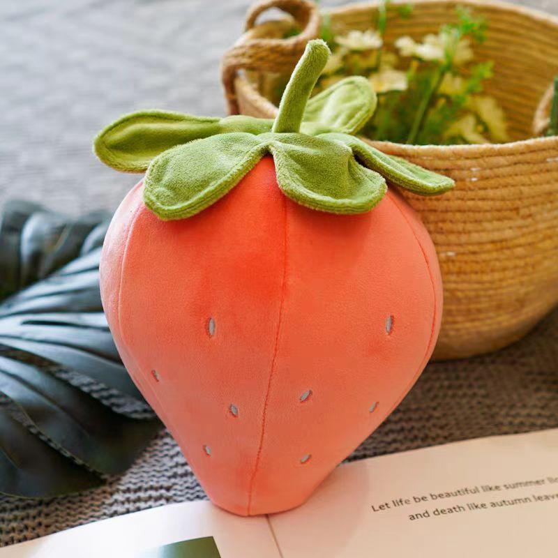 Fruit Plush Toy Strawberry Soft Short Plush Gift For Girls Kids