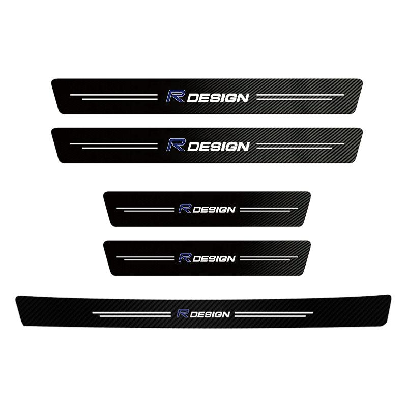 Car Threshold Stickers  Volvo V60 V40 XC90 S60 C30 XC60 V70 S90 Olestar Carbon Fibre Car Trunk Decorative Sticker Car Styling VO2