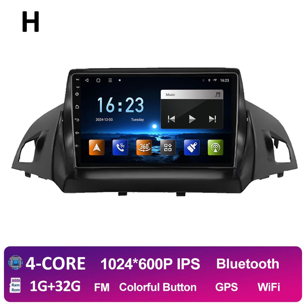 Smart System GPS Navigation For Ford C-MAX Kuga 2 Escape 3 2012 2013 2014 2015 - 2019 Wireless Carplay QLED IPS Screen Head Unit