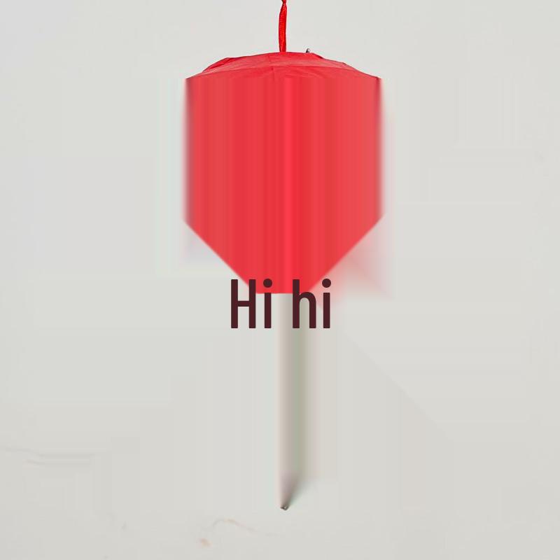 Ancient-Style Wedding Lantern with Fu Character: Tea Ceremony & Waterfall Scene Decoration