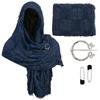 Popular Medieval Style Medieval Cloak With Viking Brooch Beggar Style Hooded Shawl Scarf Scarf Cape Pop Culture Events