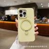 Applicable to iPhone17promax liquid silicone magnetic suction bracket mobile phone case Apple 16 skin feeling all-inclusive anti-drop cover