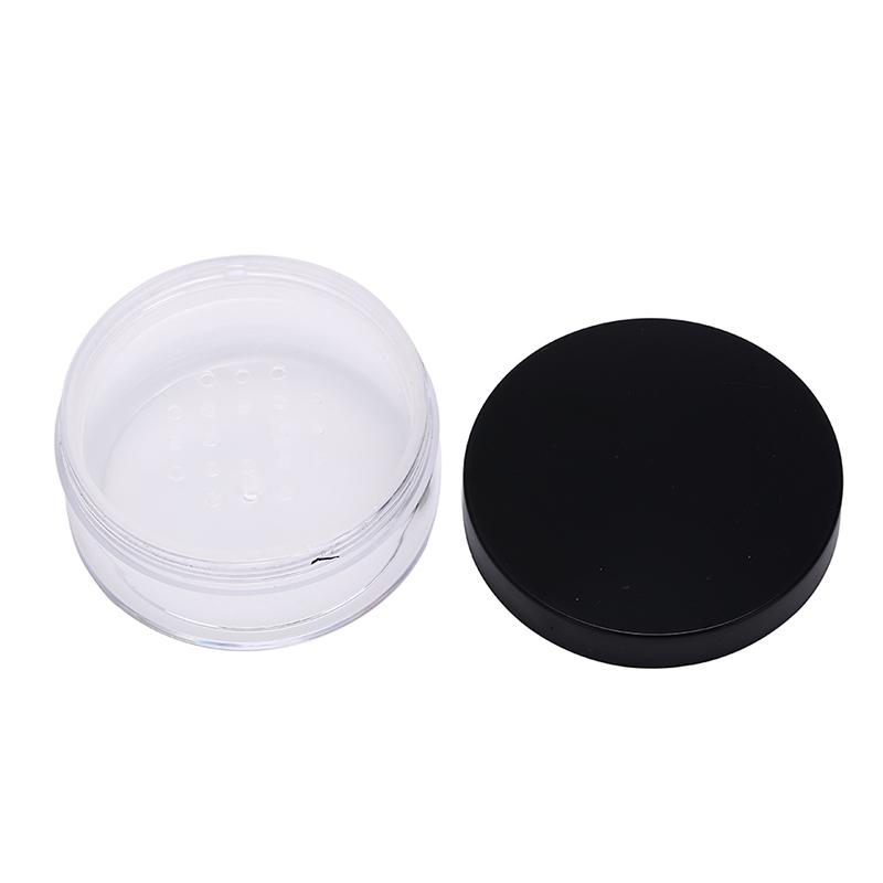 1 Pcs 50G Plastic Empty Loose Powder Pot With Sieve Cosmetic Makeup Jar Container