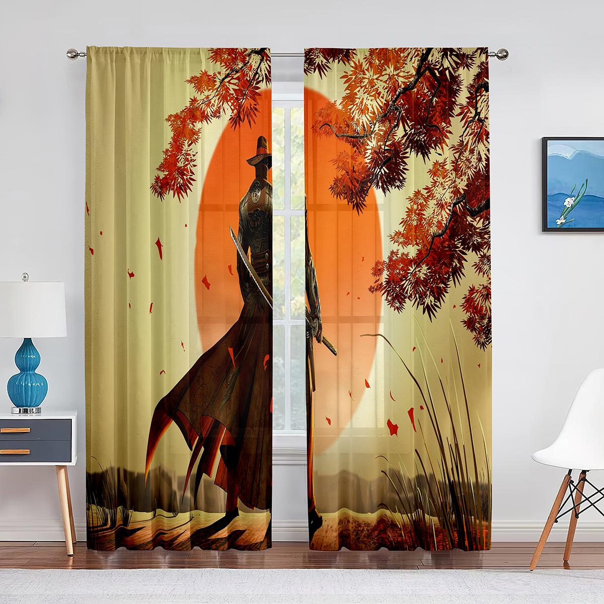 Ковбойские тюлевые шторы в западном стиле для домашнего офиса — фото 10