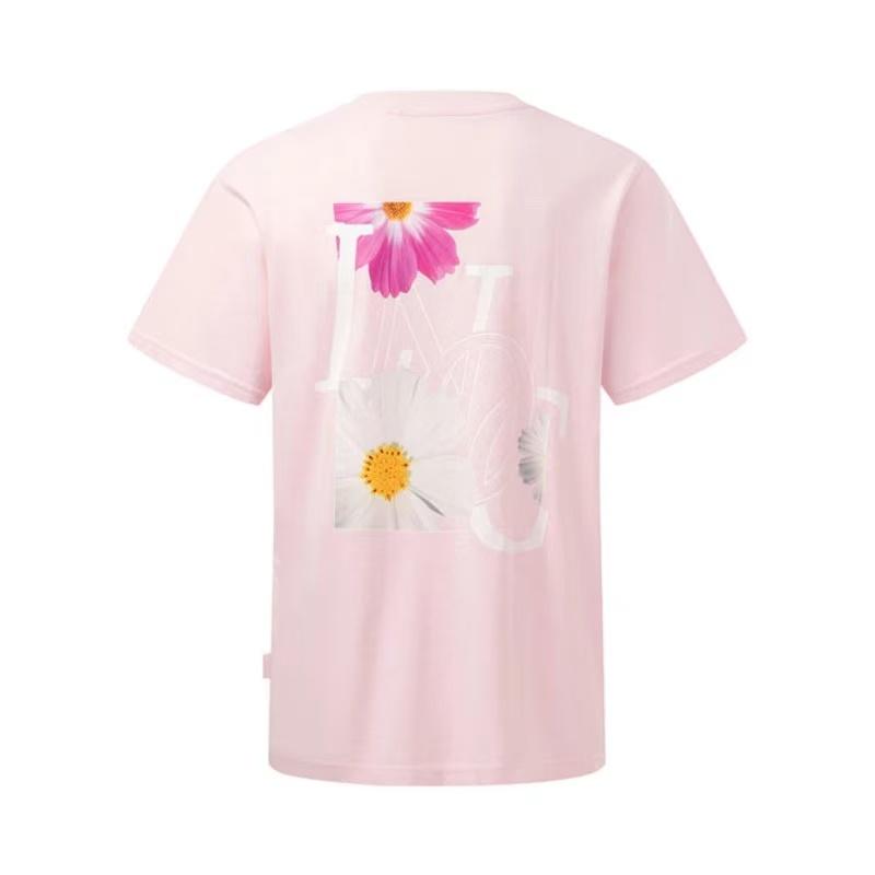 Li-Ning Loose Fit Round Neck Printed Casual Versatile T-Shirt Unisex Tops AHSUC79-1