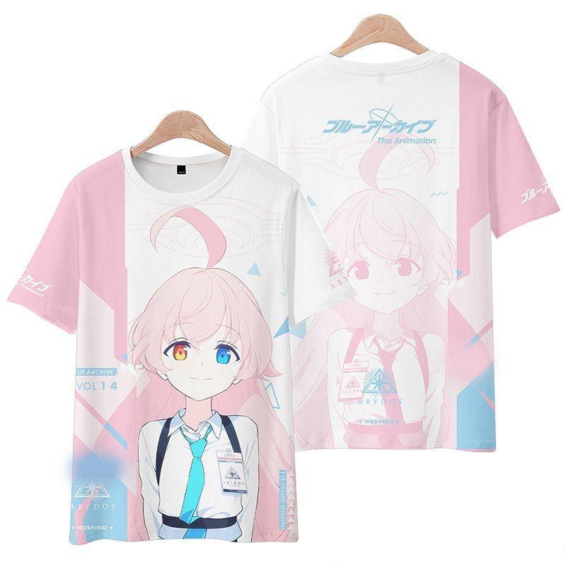 

Popular Role Playing Game Blue Archive Takanashi Hoshino T-shirts 3D Print Men Women Anime Cartoon S