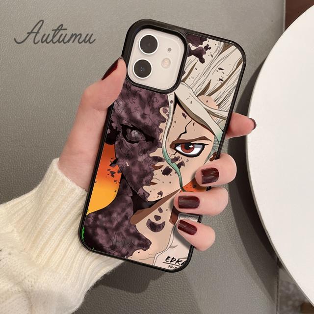 Anime Dr. Stone Senku Ishigami Phone Case for iPhone 11 12 13 14 Pro Max Mini X XR XS SE 2020 6S 7 8 Plus Samsung S21 S22 Cover