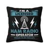 Licensed Ham Radio Operator Communications Cushion Cover  cm Soft Throw Pillow Case Decoration Bedding Sofa Pillowcase