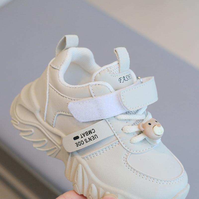 Children's sports shoes Spring and Autumn boys' dad shoes Anti slip girls' white shoes Soft soled baby casual shoes