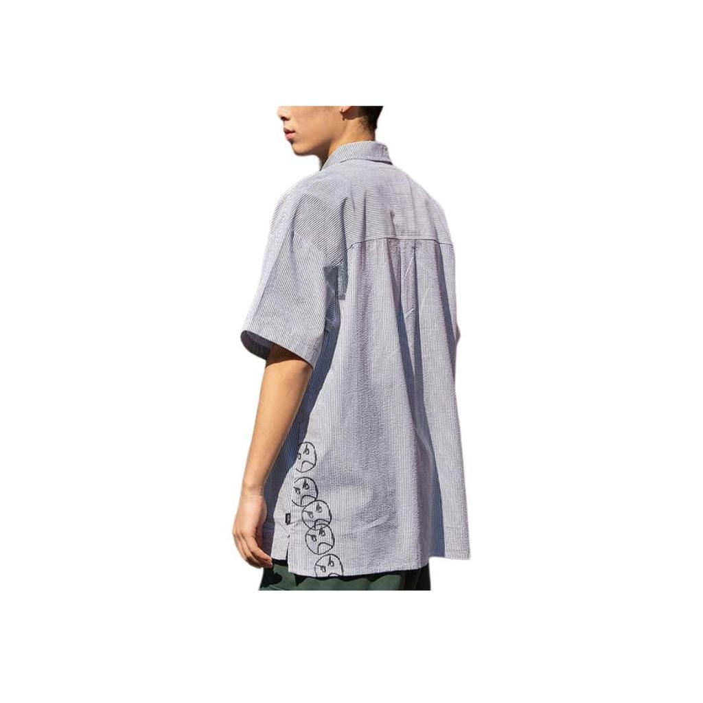 New Vans Shirt Men's Gray White Stripes VN000NM8EDE