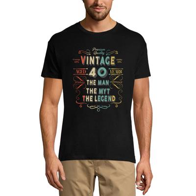 T-shirt męski Vintage 40 lat - prezent na 40. urodziny. Koszulka