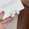 Retro Frosted Round Ball Female Niche Design High-end Sense Simple Temperament Versatile Earrings