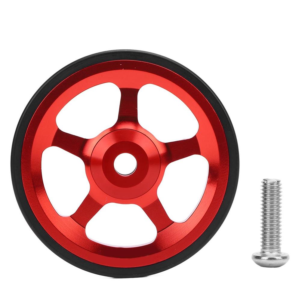 Folding Bike Easy Wheel Smoother Operating Easy Moving Secure Fixation Aluminum Alloy Easywheel Red