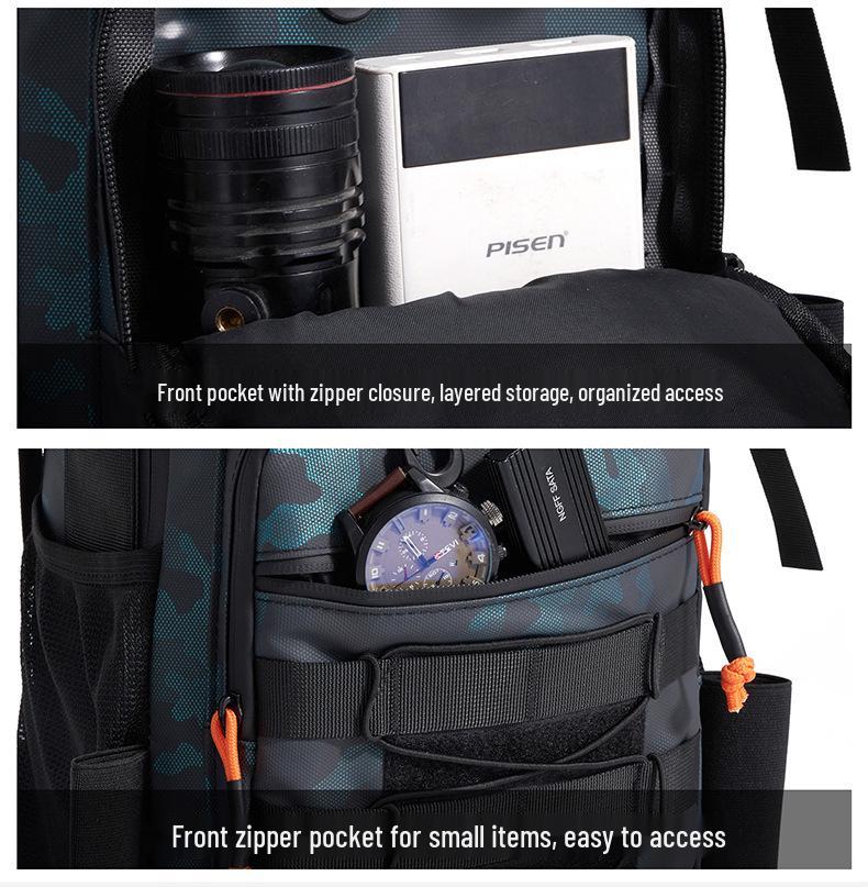 20L Wear-Resistant Oxford Fishing Rod Crossbody Bag