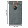 RFID Signal Blocking Bag Wear-resistant Privacy Protection Shielding Storage Bag Anti-theft Durable Anti-Theft Key Fob Protector