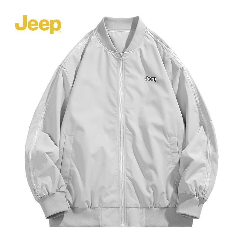 Jeep Men's Fall/Winter Windproof Baseball Collar Jacket