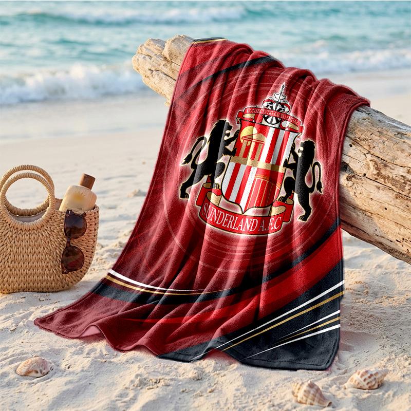 Asciugamano da Spiaggia Tema Sunderland Morbido Asciugatura Rapida?Asciugamano Asciutto Per Vacanze Estive Al Mare Nuoto