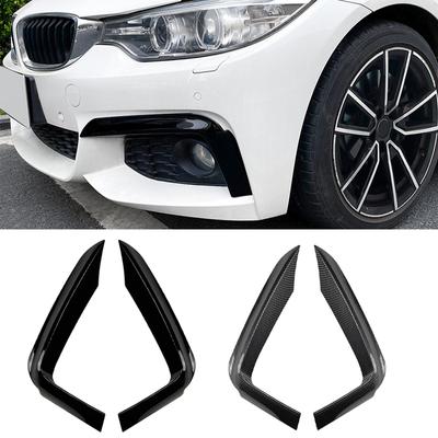 Para BMW 4 Series F32 F33 F36 m-sport 420i 428i 435i 440i parachoques delantero del coche embellecedor superior divisores Spoiler Kit cubierta de luz antiniebla