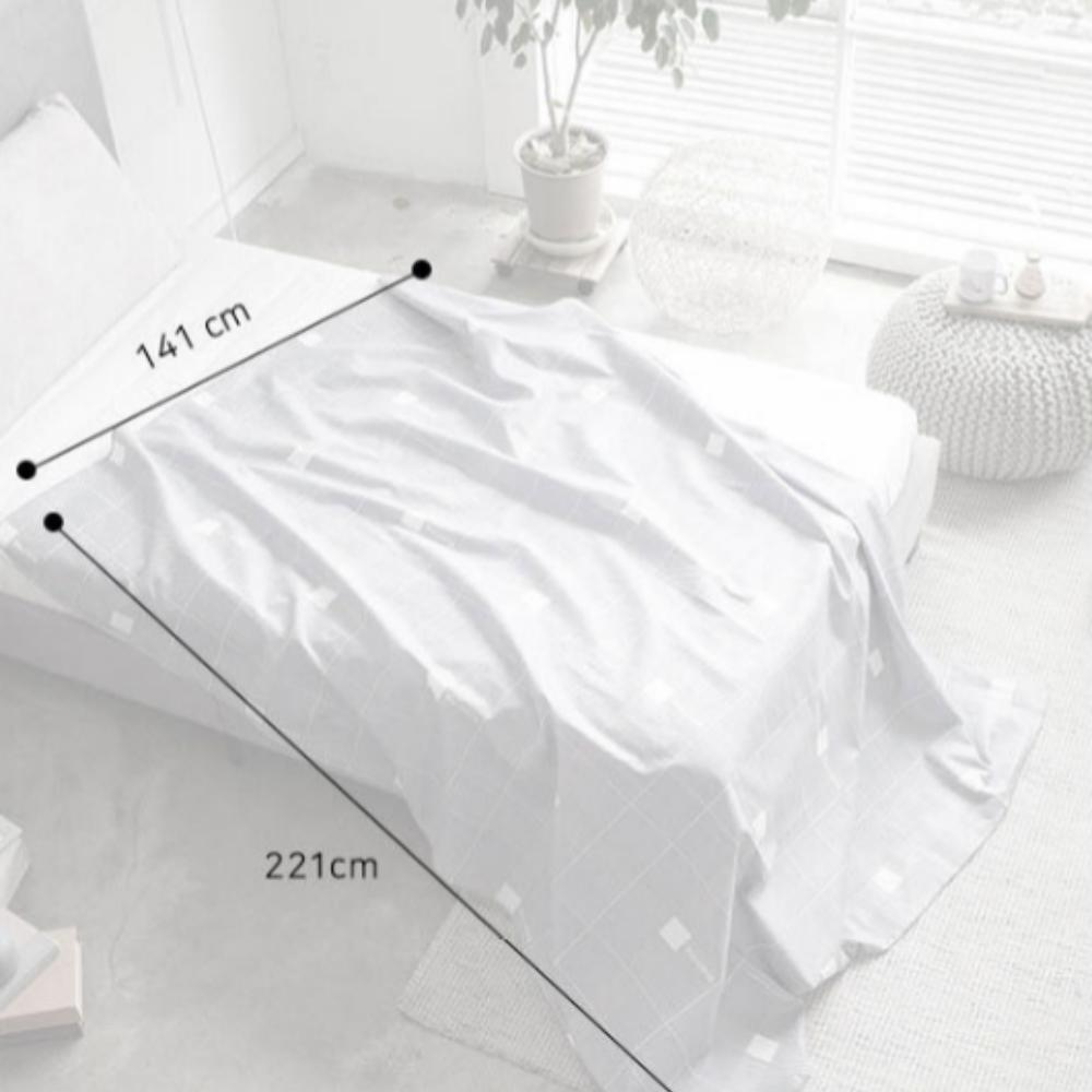 Ripple Embo Single-Layer Quilt - Gray Drawing