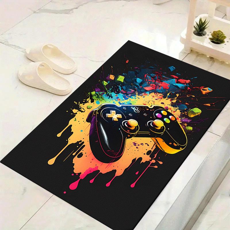 1pc Game controller Design Area Rug - Soft, Anti-Slip, and Durable Gaming Room Decor for Bedroom