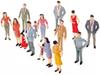 Scenery Collection Dolls People Human Figures Painted People Railway Architectural Train Models Scale Set of 100 Models, Dioramas, Models, 8-11mm