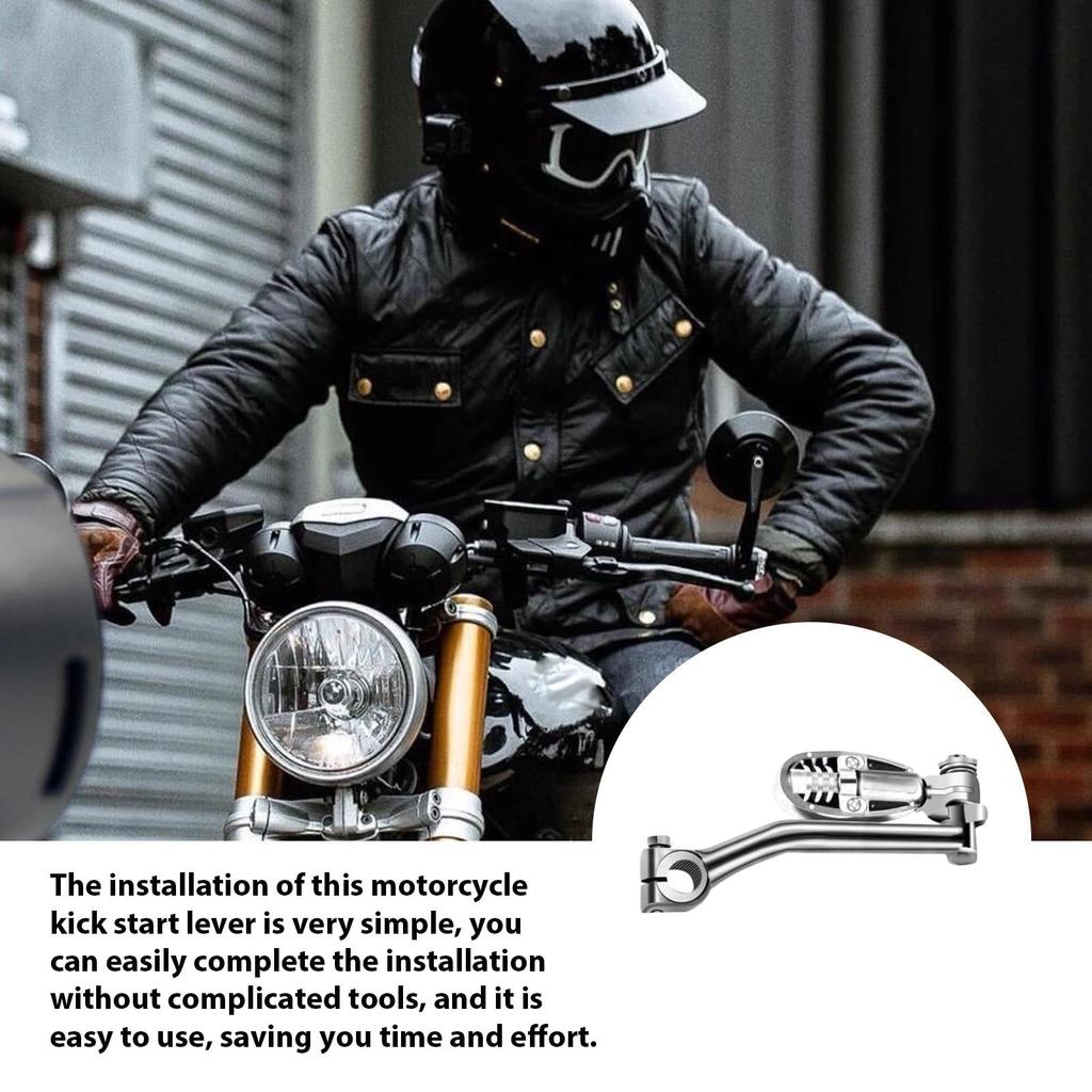 Motorcycle Kickstarters, Kickstart Levers, Motorcycle Kickstart Lever Accessories | 12mm Mounting Hole Kickstarter Replacement,