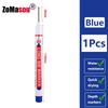 1/8/40/80Pcs Long Head Markers Pen Multi-purpose for Woodworking Tile Decoration Deep Hole Marker Pens Red/Black/Blue/Green Ink
