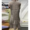 Fashion A Line Ruffled Casual Summer Dresses Women Elegant Sleeveless Print Loose Sexy Women's Dress Vintage Slim Simple Vacation Beach Dress 26206