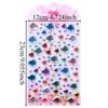 4 Pcs children's sparkling makeup stickers with three-dimensional stars, pentagonal stars, heart-shaped circular crystals, diamonds, gemstones