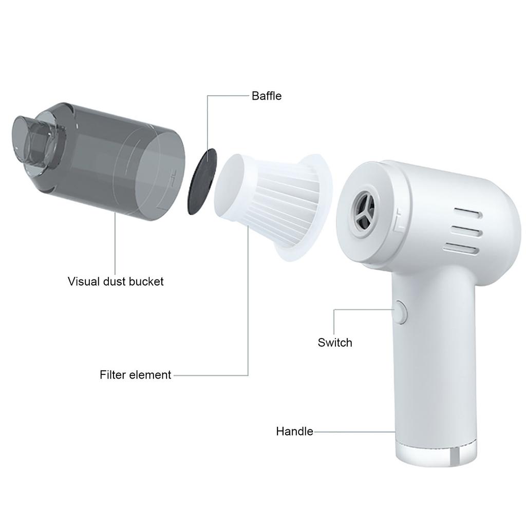 Car Vacuum Cleaner 9000Pa Wireless High Power Portable Handheld Vacuum Rechargeable Vacuum For Home Car Interior Cleaning Tool