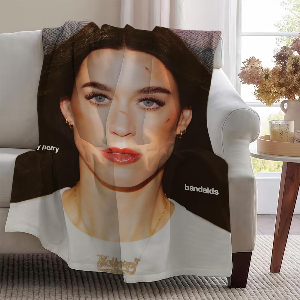 Blanket P-PerryS-ES Throw Super Cosy K-KatyS-ES Plush Living Room Sofa Album Couch Childish Bandaids Singer Birthday Gifts
