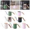 Cafetière Goulot d'oie Durable en Acier Inoxydable Poignée Thermoisolée Dripper pour Pour-over pour la Maison et le Bureau