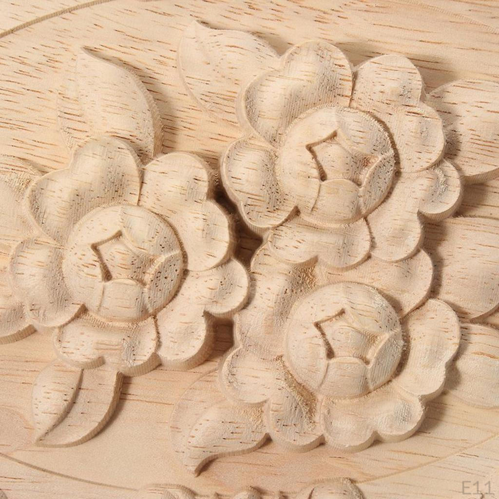Carved Corner Onlay Applique Wooden Craft Unpainted Kitchen Furniture Wardrobe