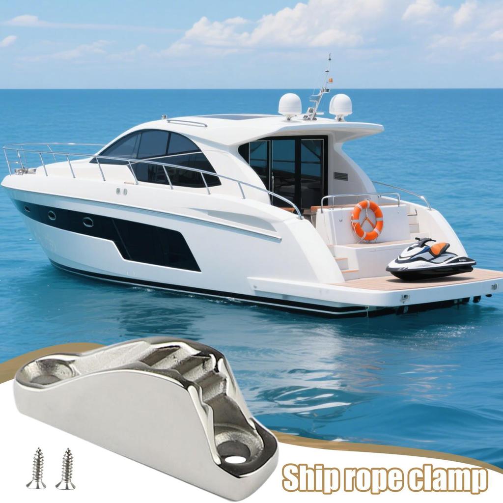 Kayak Cleat Ship Rope Clamp Non-Slip Ship Cleat Clamp for Dock Boat Fishing Marine Camping River Beach Lake Touring