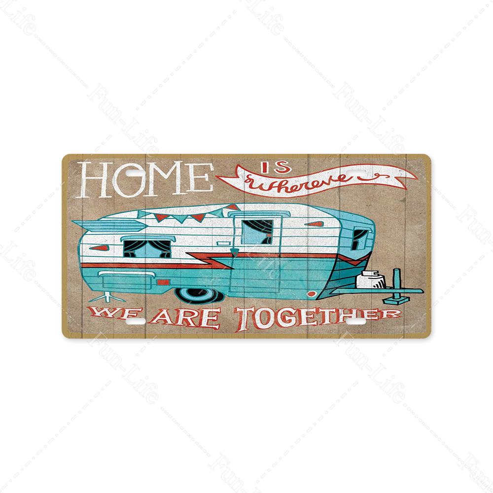 Camping Metal Sign Plate Plaque Vintage Tin Sign Decor for Camping/Cars/Tent/Cookout/Camping Supplies/Home Wall Decor