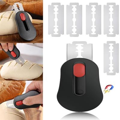 2 Set Magnetic Bread Lam Dough Scoring Tool Bread Lame Slashing Tool with Replacement Blades Bread Lame for Dough Scoring Knife