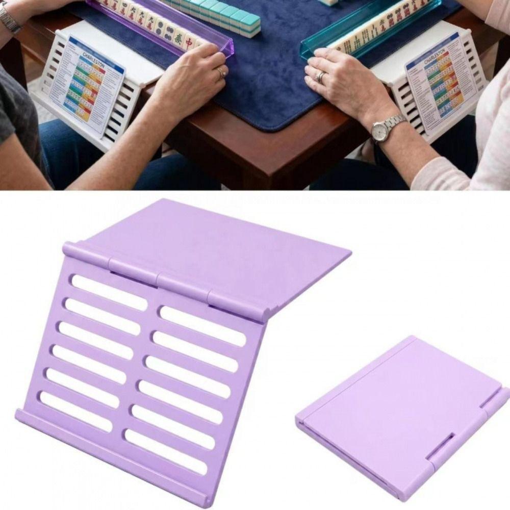 Multicolor Slide-in Mahjong Stand Foldable Mahjong Card Holder For Board Games