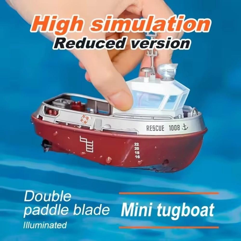 Wireless Remote Controlled Remote Control Boat With Lights RC Mini Boat RC Boat Toy  Gift