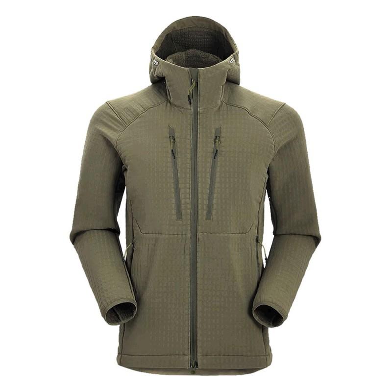 

Outdoor Woven Fleece Coat Hooded Water-proof Soft Shell Assault Hiking Warm XL