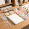 20pcs/box Transparent Colorful Plastic Binding Coils Punch Buckle Rings  Binding Notebooks