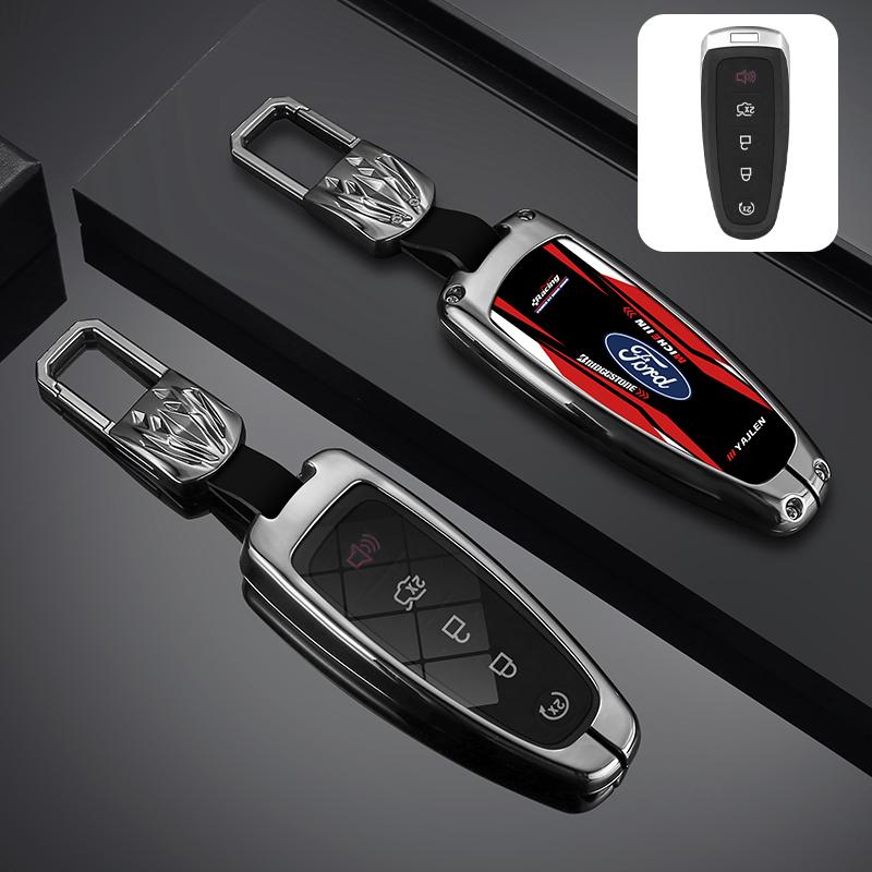 Car Smart Remote Key Case Cover Shell For Ford Explorer Edge Escape Flex Taurus 2011 2012 2013 2014 2015 Keychain Accessories