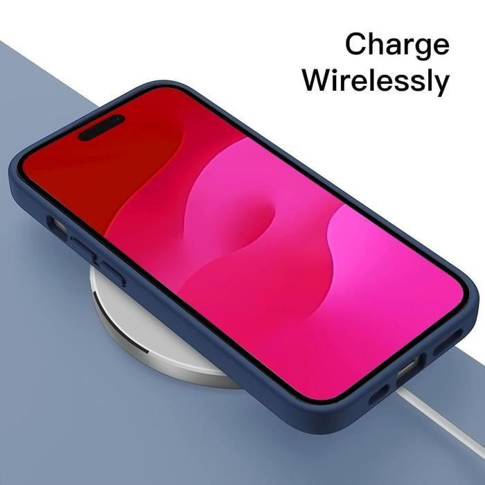 Case for iPhone 15 Pro - Silicone - Ultra Thin - Shockproof - Navy Blue - Flexible