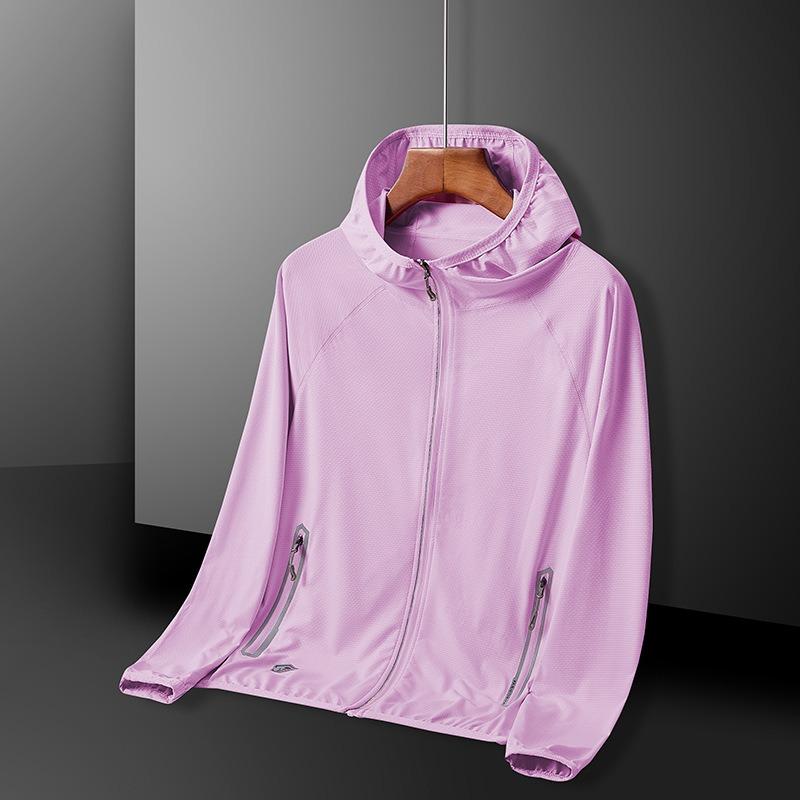 Summer UV Protection Hoodie Unisex Breathable Ice Silk Outdoor Sports Couple's Beach Street Style Lightweight Jacket