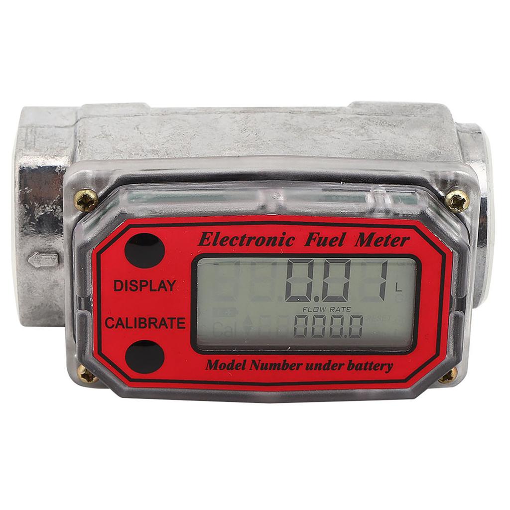 Mini Digital Turbine Flowmeter Diesel Fuel Flow Meter 10?200L 1" NPT