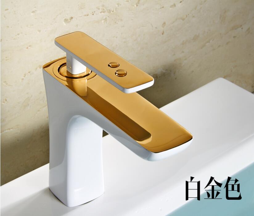 Basin Faucet Black Gold Basin Mixer Brass Crane Bathroom Faucets Hot and Cold Water Mixer Tap Contemporary Mixer Tap torneira